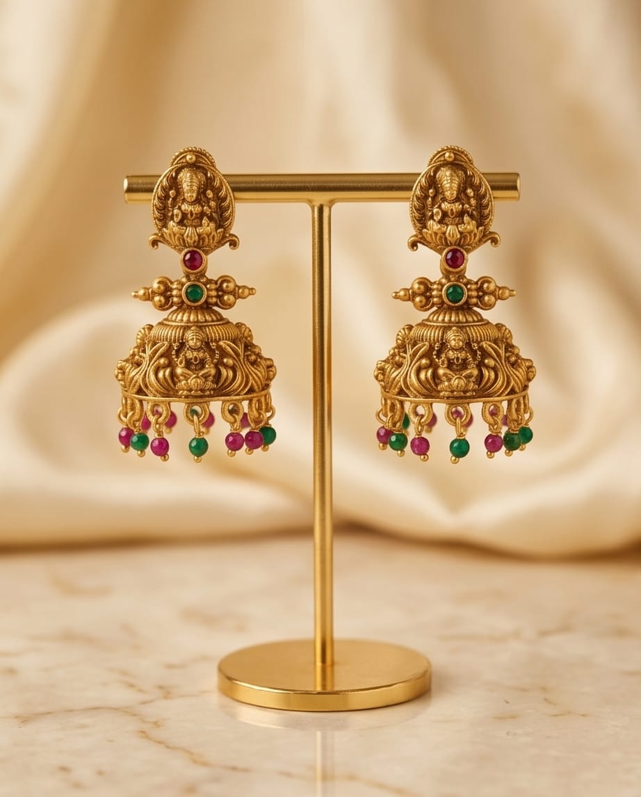 Kavya Lakshmi Tiered Jhumka