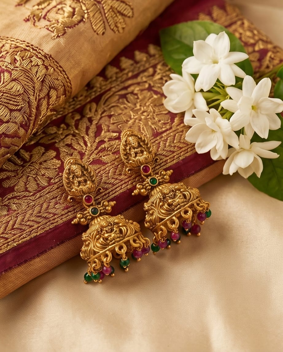 Kavya Lakshmi Tiered Jhumka