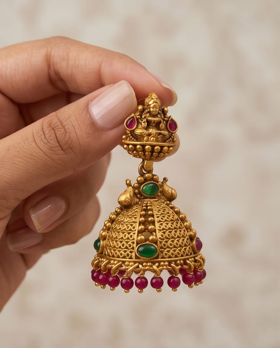 Meera Mesh Lakshmi Jhumka