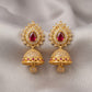 Sia Radiant Ruby CZ Jhumka